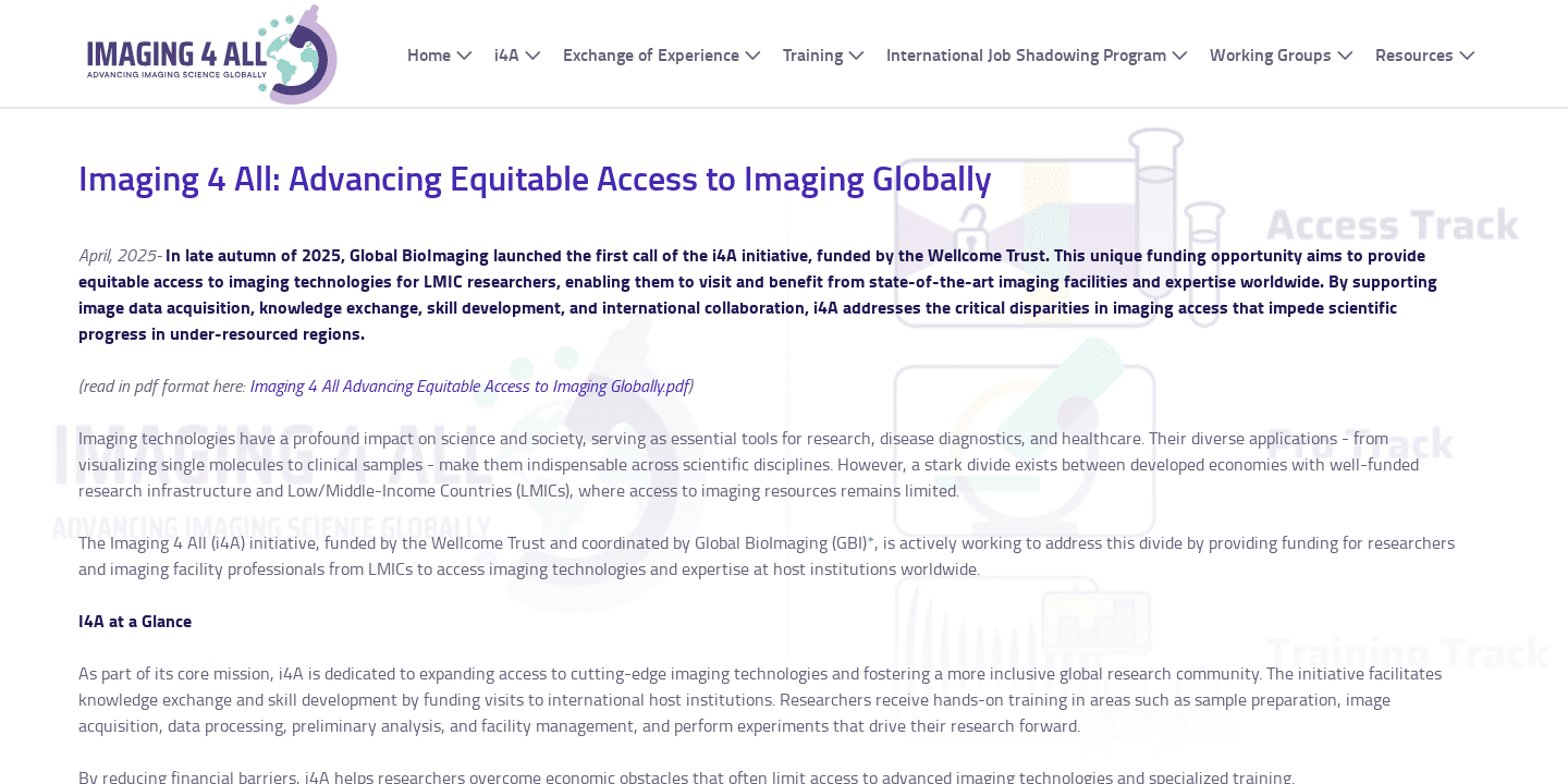 Imaging 4 All: Advancing Equitable Access to Imaging Globally | Global ...